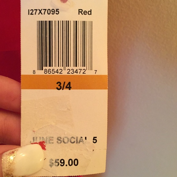 NWT B. Darlin Red Bodycon Mini Dress - Picture 5 of 5